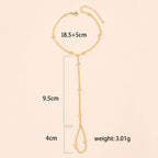 Armbånd Smykke Dame Kjede Finger & Hånd