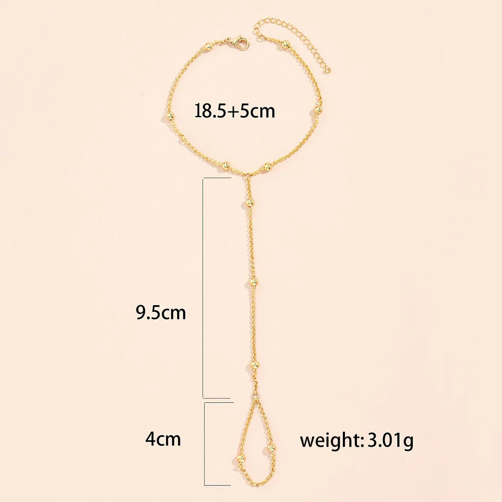 Armbånd Smykke Dame Kjede Finger & Hånd