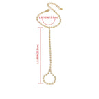 Strasshåndarmbånd Smykke Dame Hånd- og Fingerkjede gull