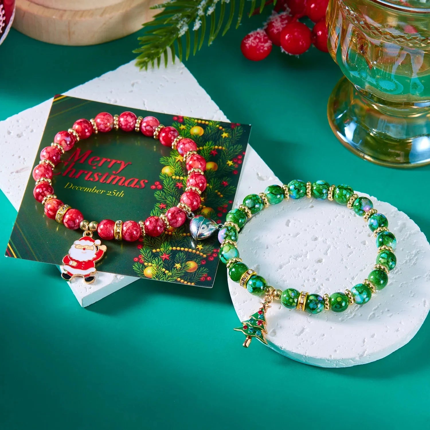 Julearmbånd der kan skilles ad Bedste Ven Par stil 1