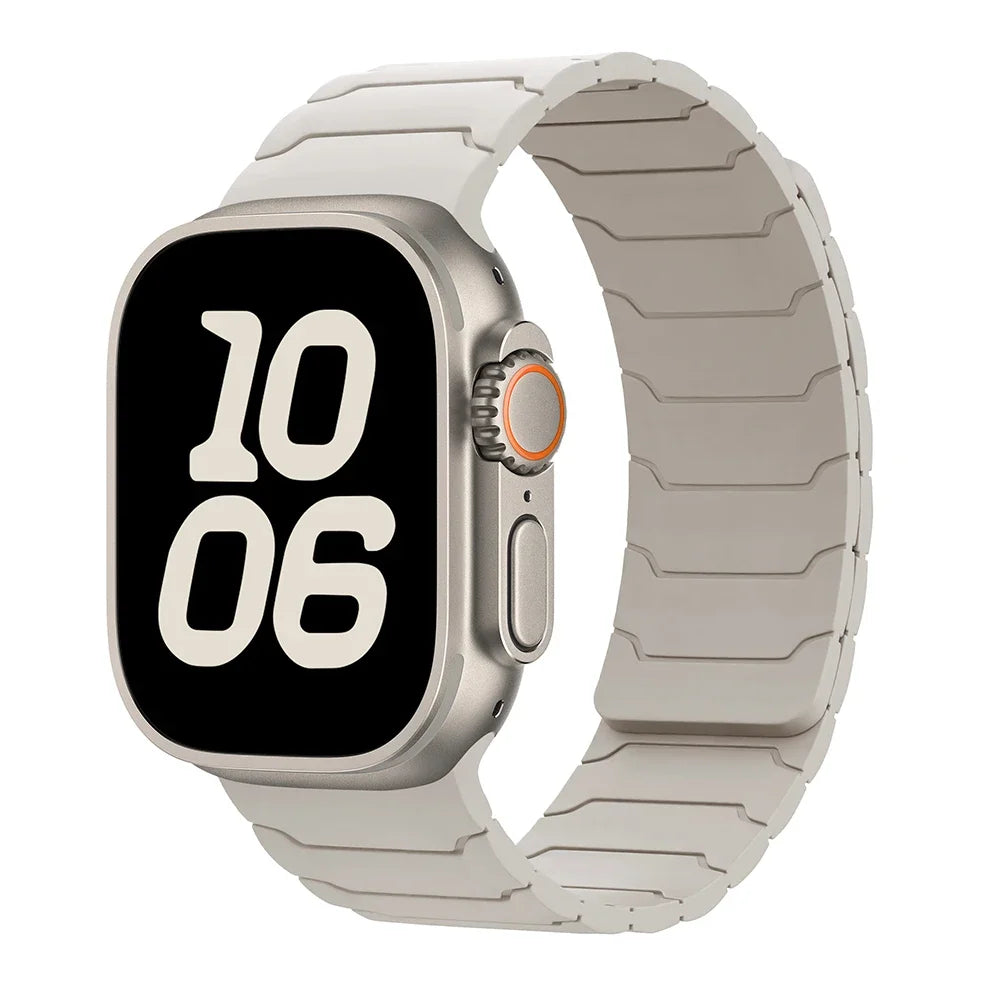 Magnetisk erstatningsrem for Apple Watch hvit