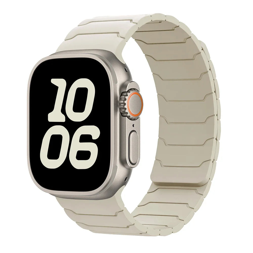 Magnetisk erstatningsrem for Apple Watch hvit