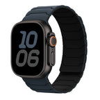Magnetisk erstatningsrem for Apple Watch blå svart