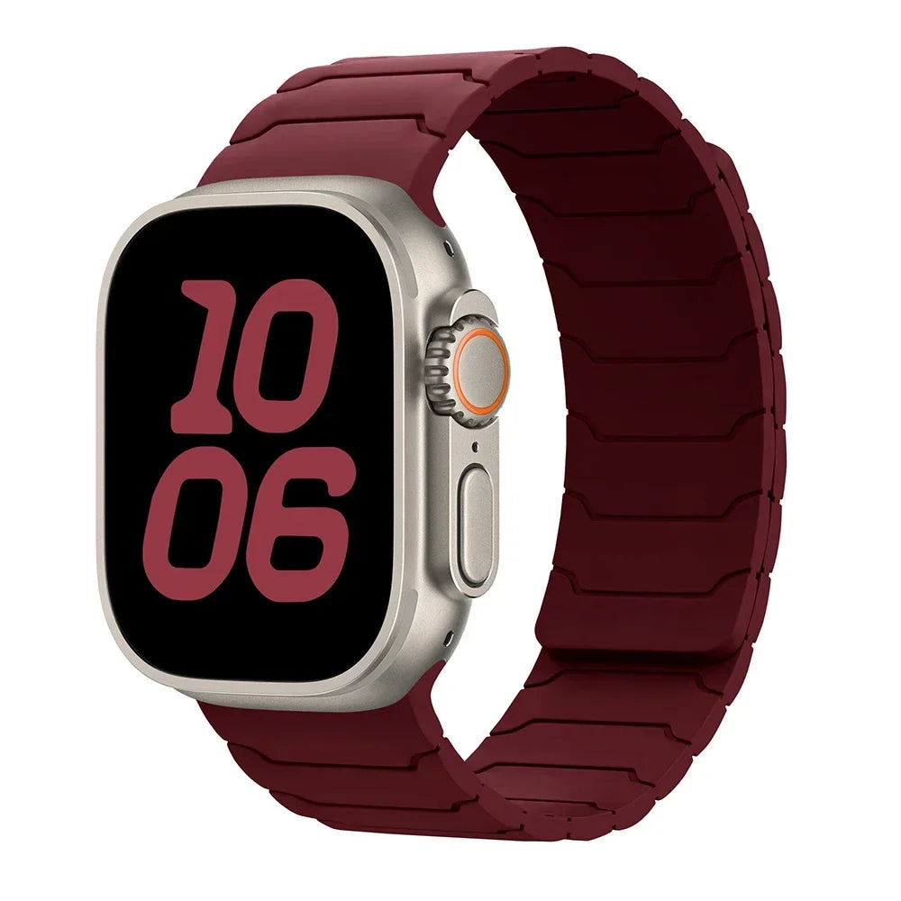 Magnetisk erstatningsrem for Apple Watch rød