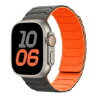 Magnetisk erstatningsrem for Apple Watch grå oransje