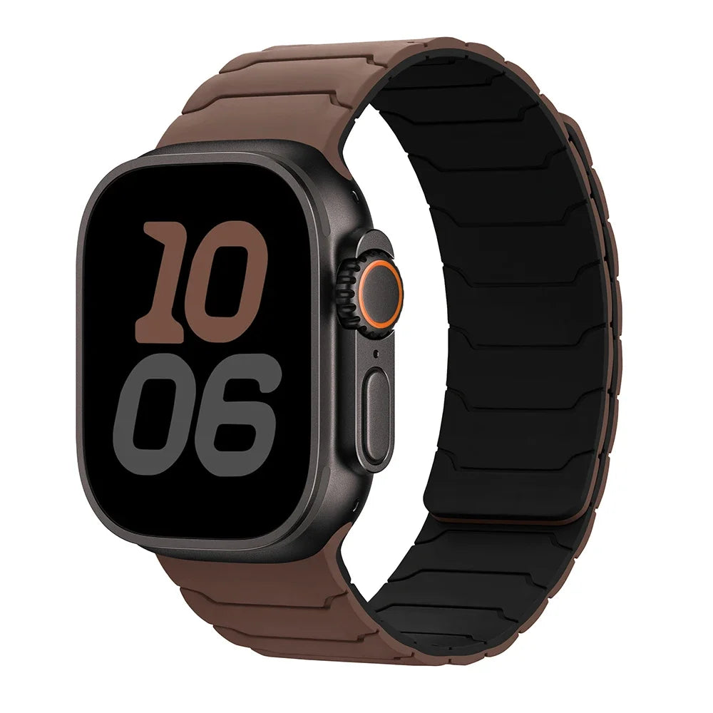 Magnetisk erstatningsrem for Apple Watch brun
