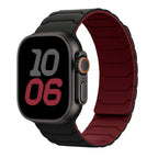Magnetisk erstatningsrem for Apple Watch svart rød