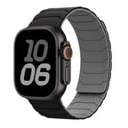 Magnetisk erstatningsrem for Apple Watch svart grå
