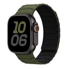 Magnetisk erstatningsrem for Apple Watch grønn svart