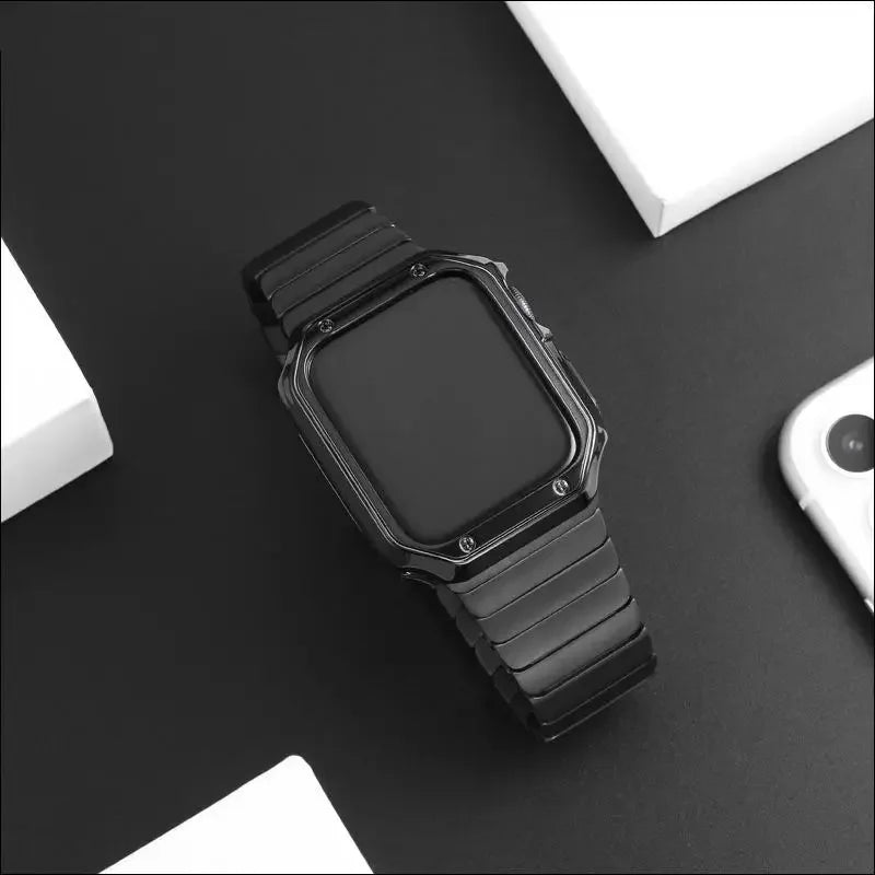 Náhradní řemínek z nerezové oceli pro Apple Watch černý