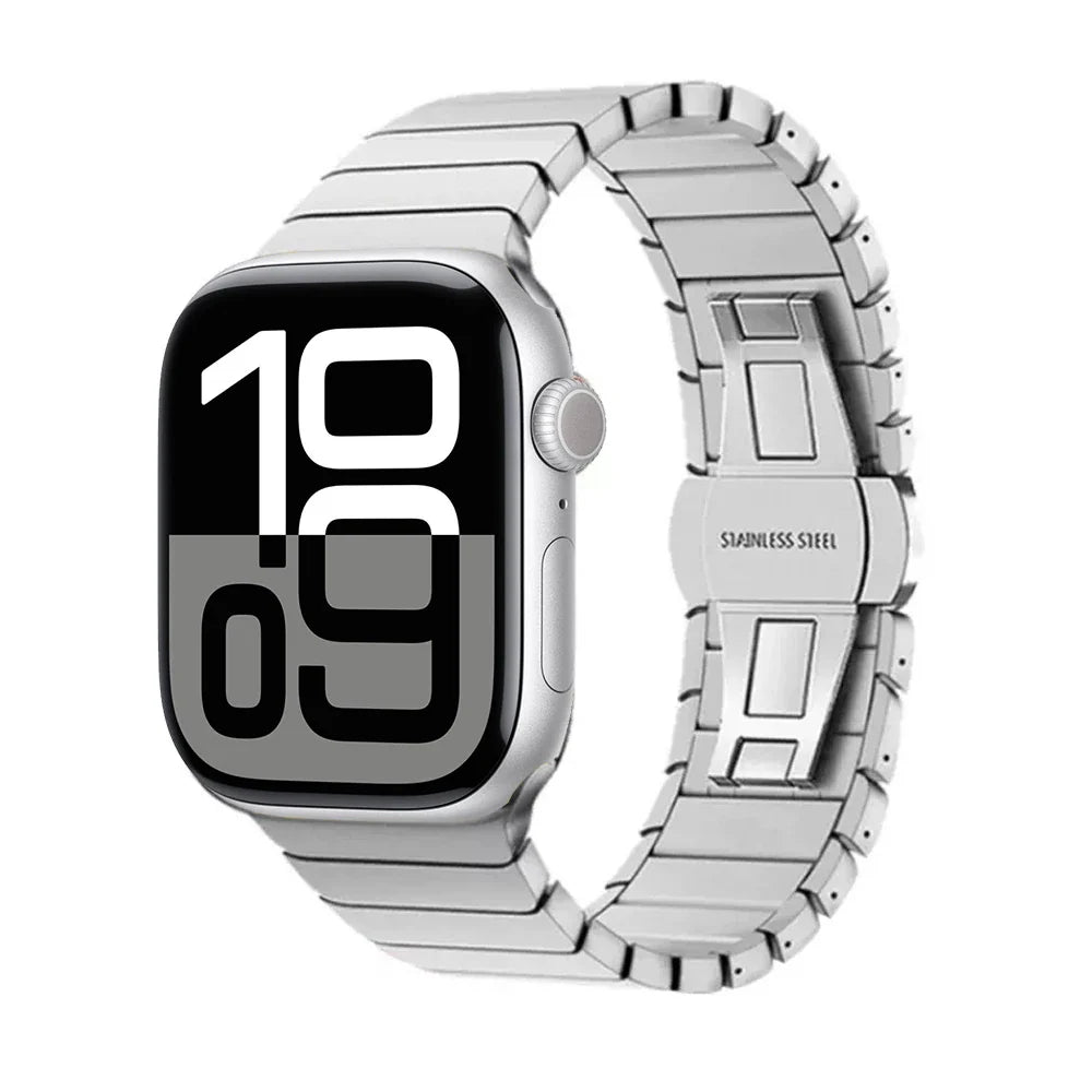 Náhradní řemínek z nerezové oceli pro Apple Watch stříbrný