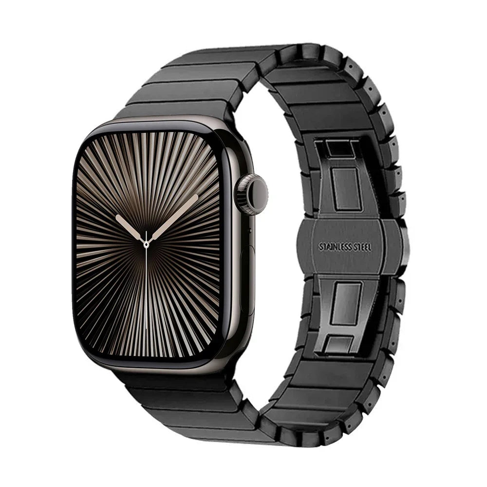 Náhradní řemínek z nerezové oceli pro Apple Watch černý