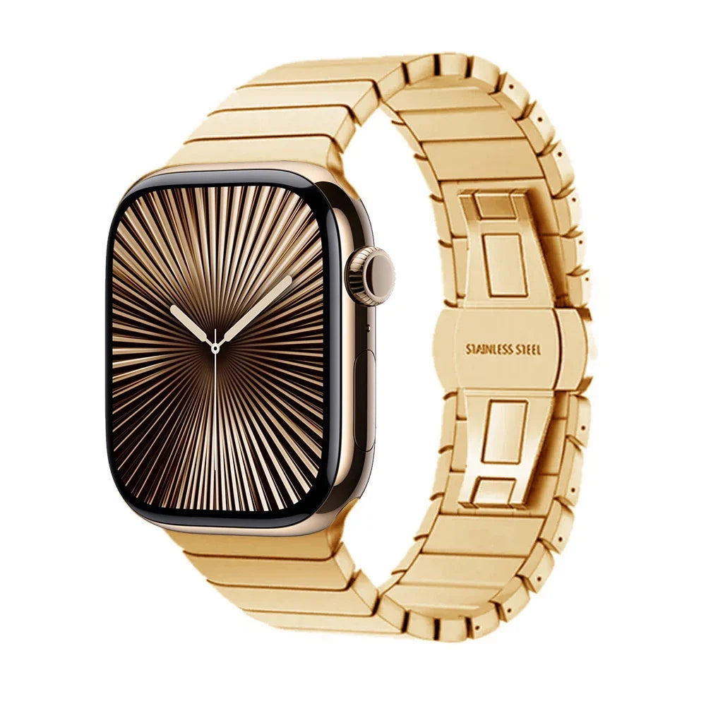 Náhradní řemínek z nerezové oceli pro Apple Watch zlatý