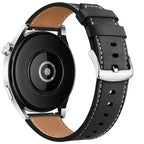 Erstatningsrem i skinn til Google Pixel Watch 1, 2, 3, 4, 41mm, 45mm svart