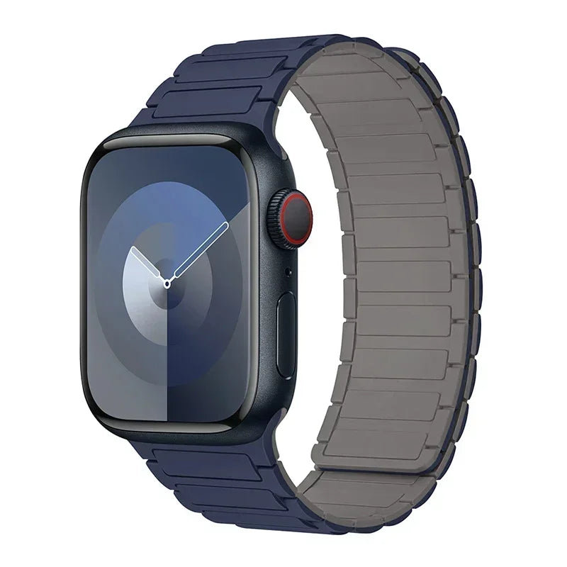 Magnetisk erstatningsrem for Apple Watch blå grå