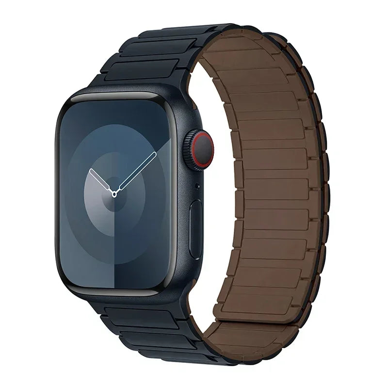 Magnetisk erstatningsrem for Apple Watch grønn brun