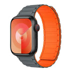 Magnetisk erstatningsrem for Apple Watch grå oransje