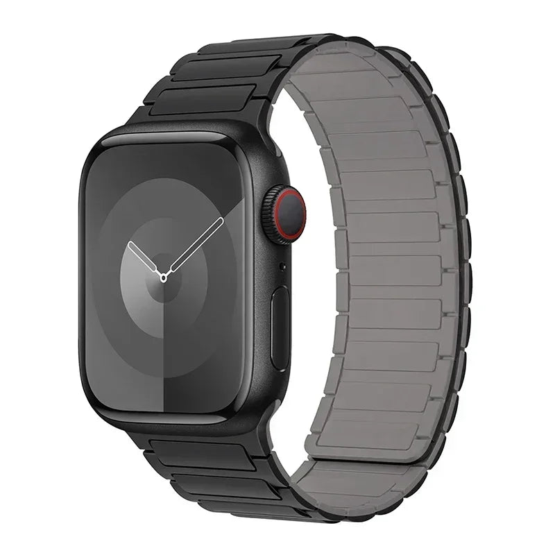 Magnetisk erstatningsrem for Apple Watch svart og grå