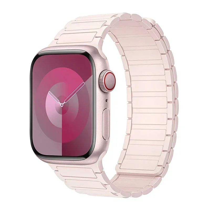 Magnetisk erstatningsrem for Apple Watch rosa