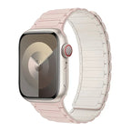 Magnetisk erstatningsrem for Apple Watch rosa og hvit