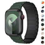 Magnetisk erstatningsrem for Apple Watch grønn svart