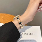 Udskiftningsarmbånd til Apple Watch - kløverdesign guld