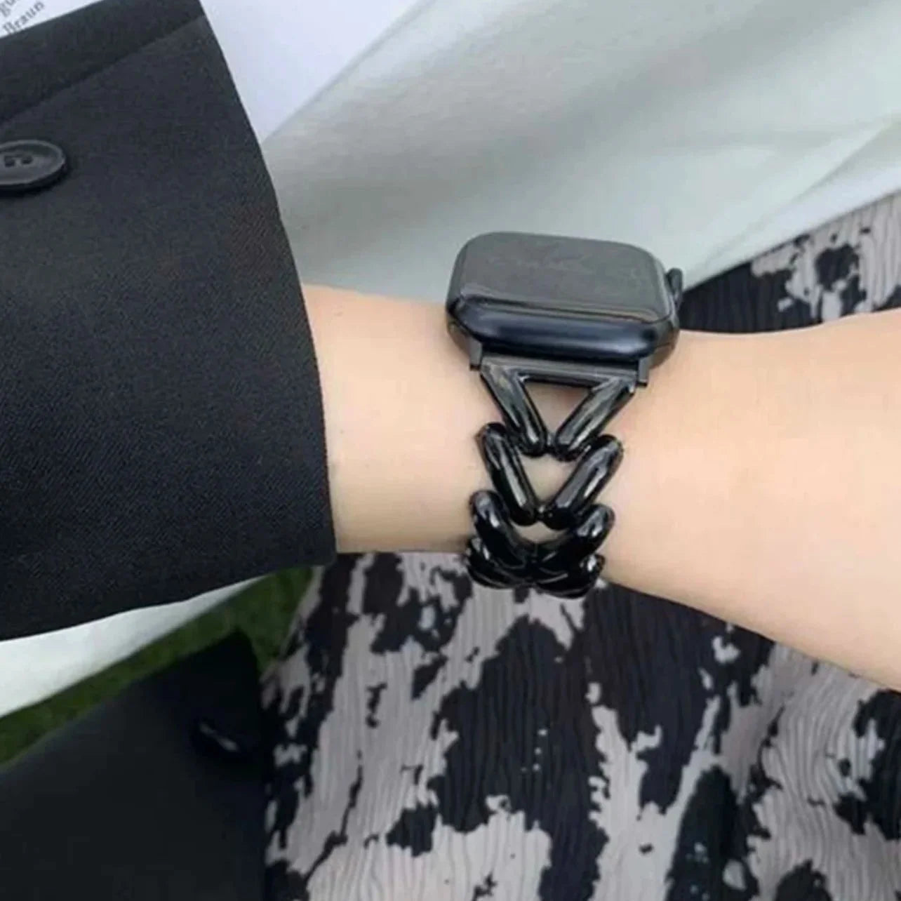 Erstatningslenke til Apple Watch i svart stål
