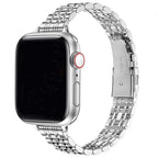 Náhradní řemínek pro Apple Watch ze stříbrné nerezové oceli