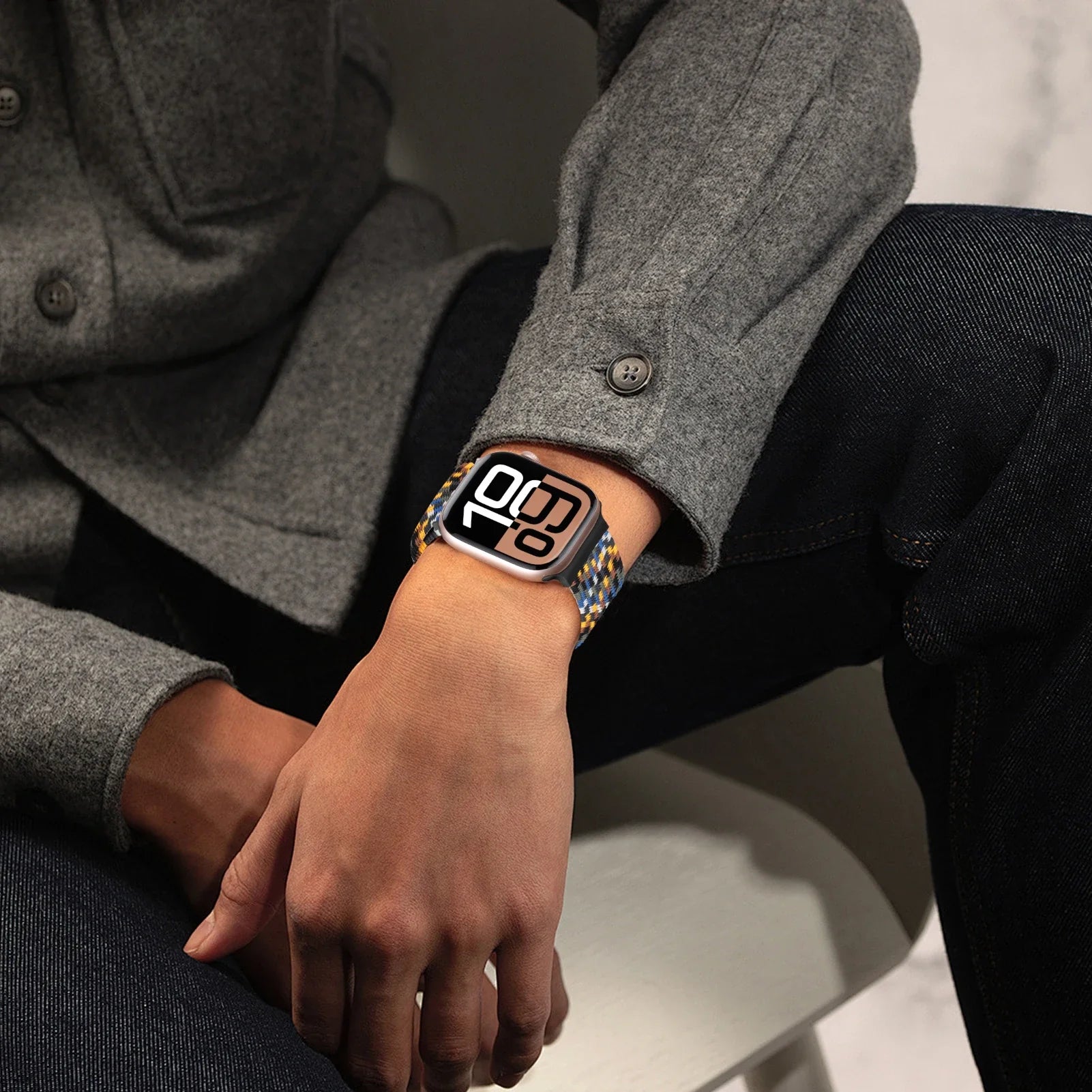 Erstatningsrem til Apple Watch i fallskjermsnor 