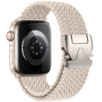 Erstatningsrem til Apple Watch i beige fallskjermsnor
