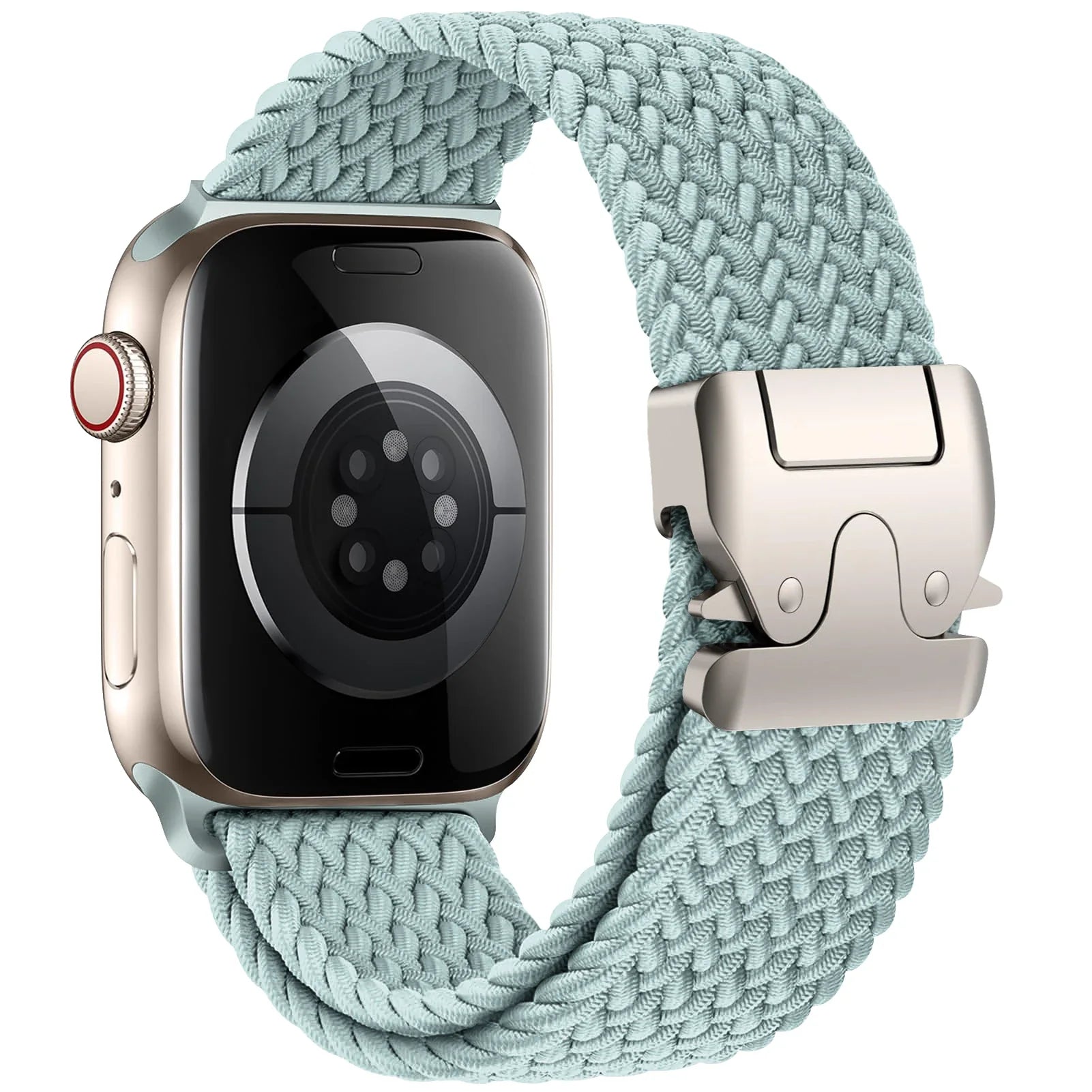 Erstatningsrem til Apple Watch i cyanfarget fallskjermsnor