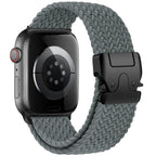 Erstatningsrem til Apple Watch i grå fallskjermsnor