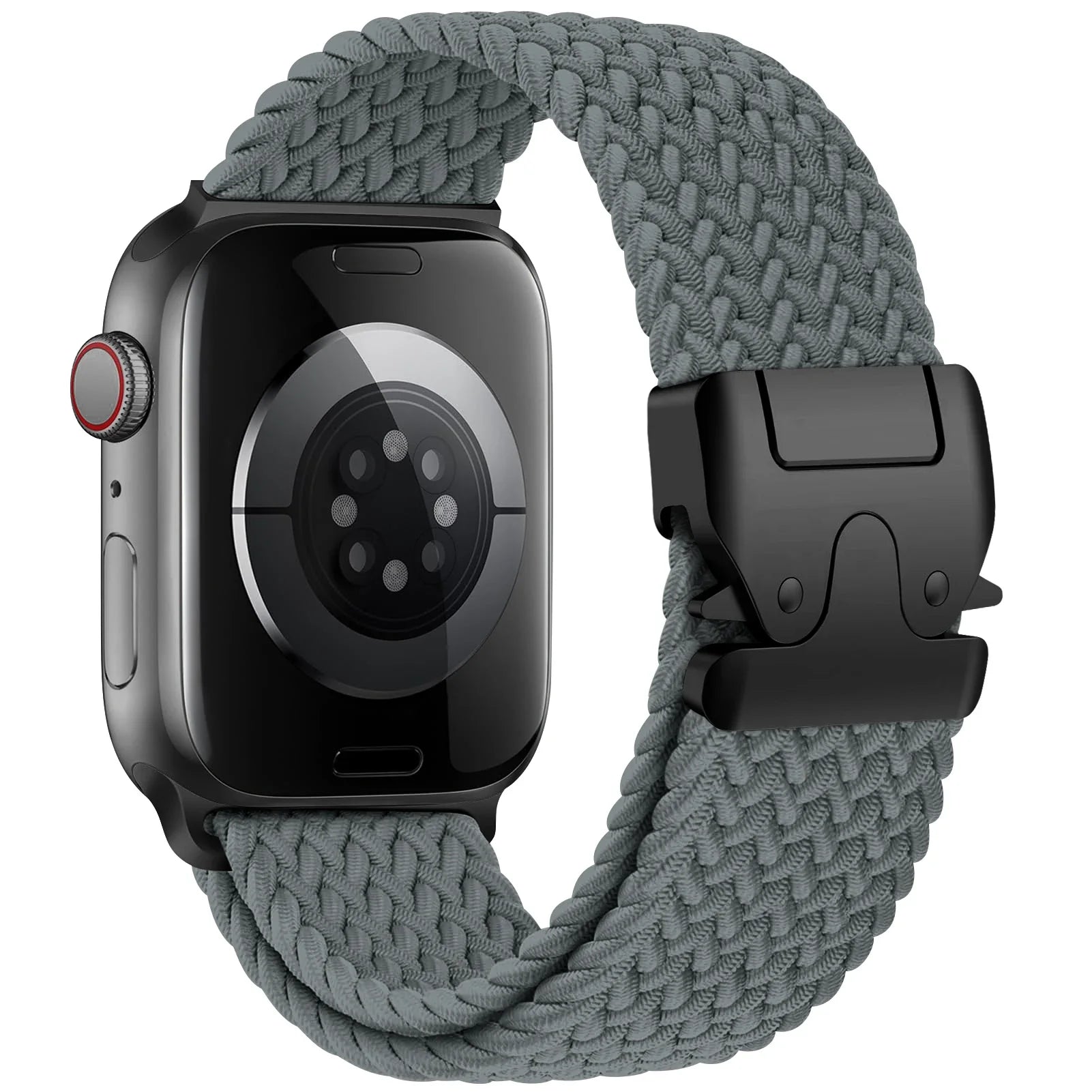 Erstatningsrem til Apple Watch i grå fallskjermsnor