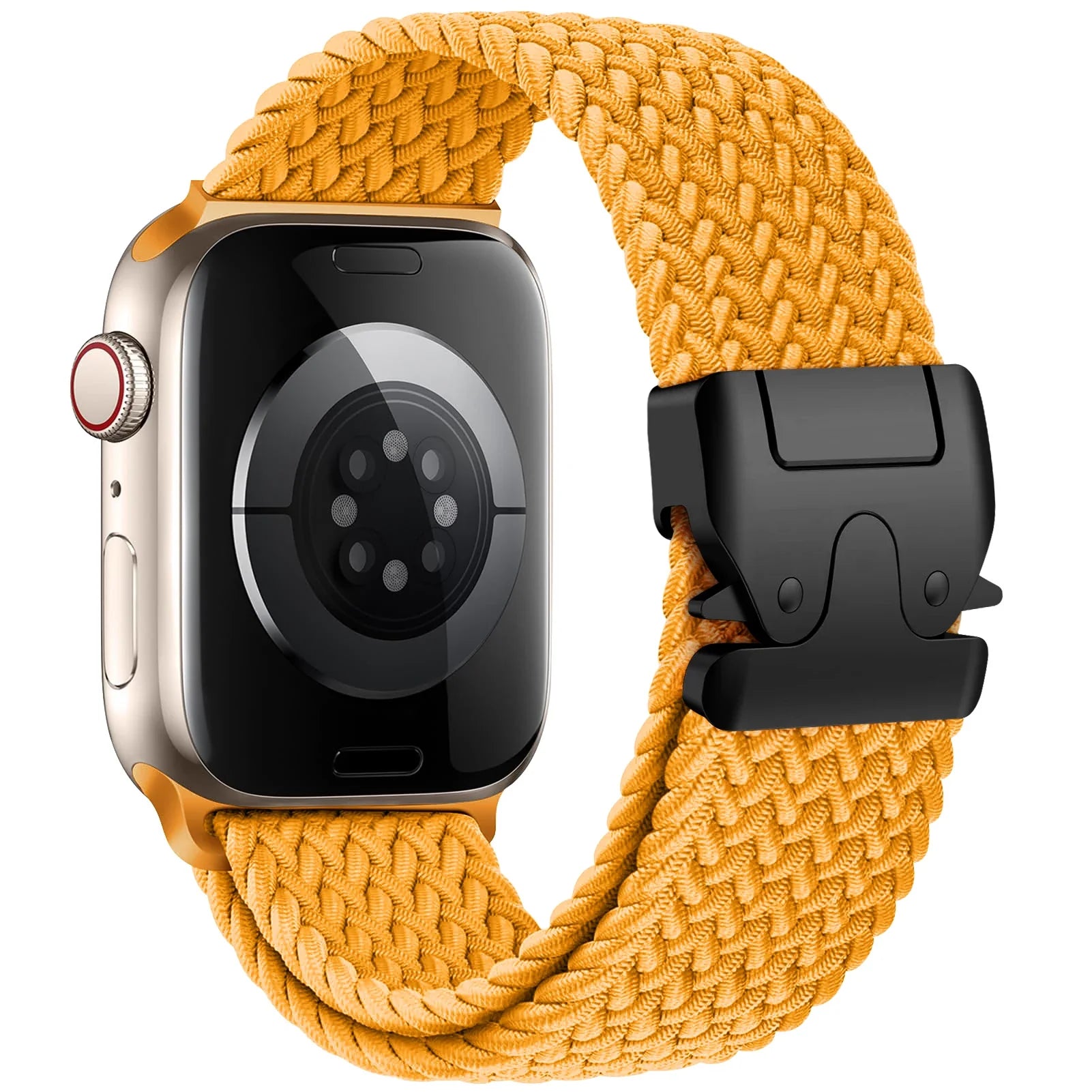Erstatningsrem til Apple Watch i gul fallskjermsnor