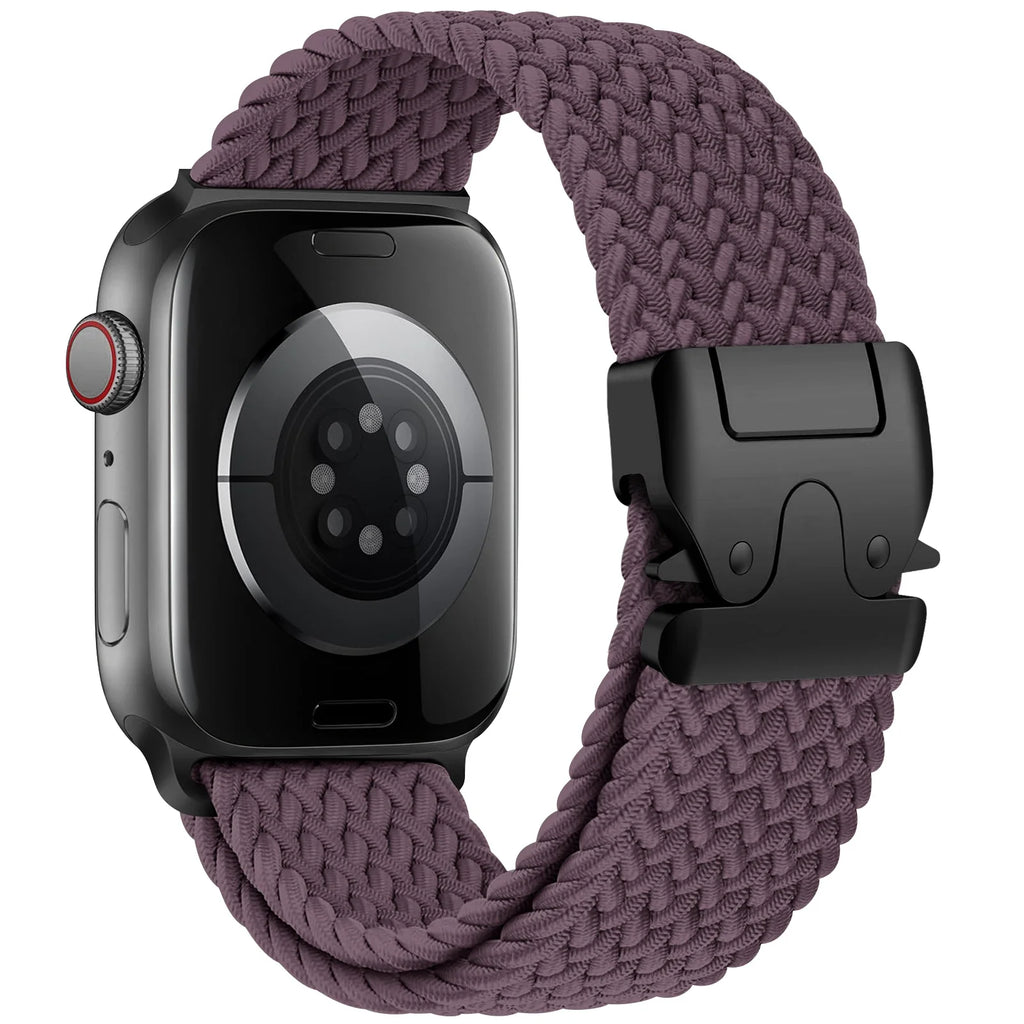 Erstatningsrem til Apple Watch i lilla fallskjermsnor