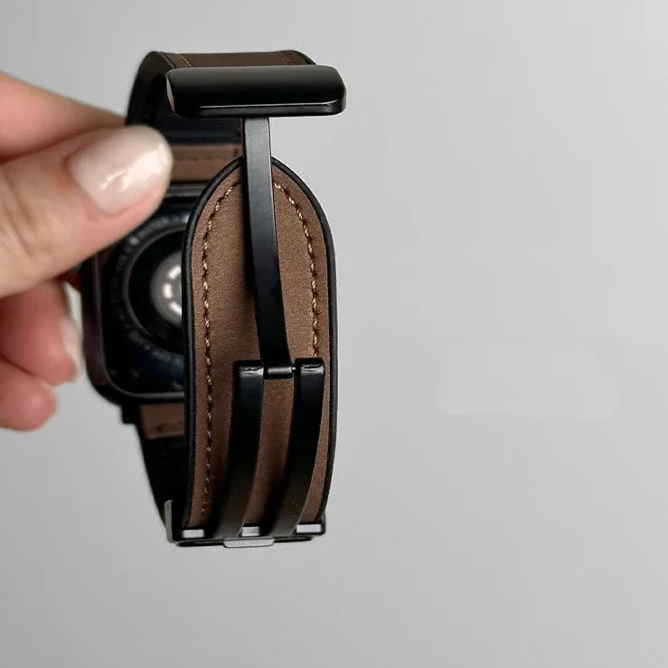 Udskiftningsrem til Apple Watch i læder 