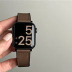 Udskiftningsrem til Apple Watch i brunt læder