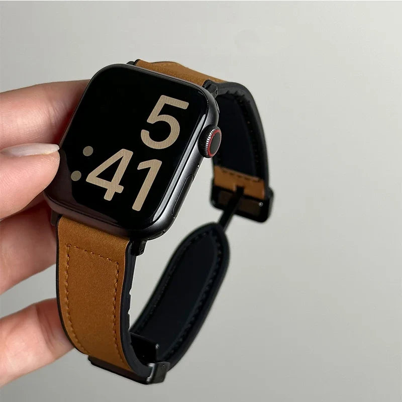 Udskiftningsrem til Apple Watch i læder 