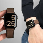Udskiftningsrem til Apple Watch i brunt læder