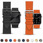 Ersättningsarmband i läder för Apple Watch för dam och herr