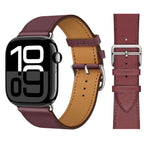 Ersättningsarmband i läder för Apple Watch för dam och herr lila