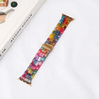 Udskiftningsrem til Apple Watch i regnbuefarvet resin