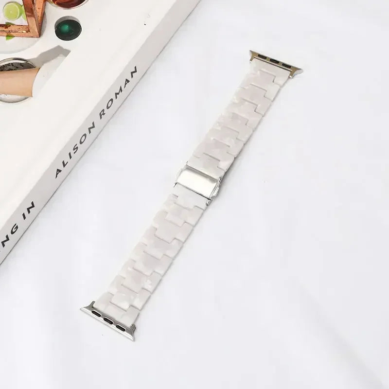Udskiftningsrem til Apple Watch i hvid resin