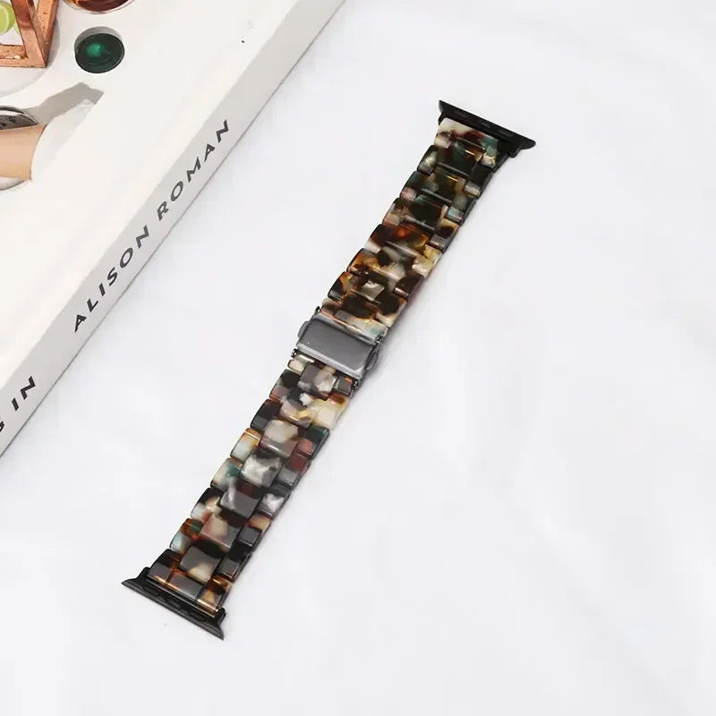 Udskiftningsrem til Apple Watch i sort resin