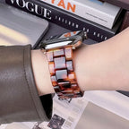 Udskiftningsrem til Apple Watch i brun resin