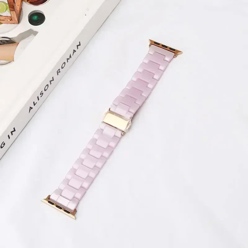 Udskiftningsrem til Apple Watch i lilla resin