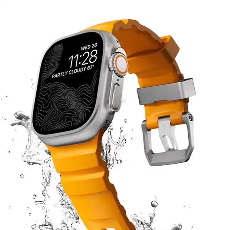 Udskiftningsrem til Apple Watch i tyk silikone