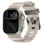 Udskiftningsrem til Apple Watch i tyk hvid silikone