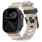 Udskiftningsrem til Apple Watch i tyk hvid silikone