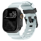 Udskiftningsrem til Apple Watch i tyk blå silikone